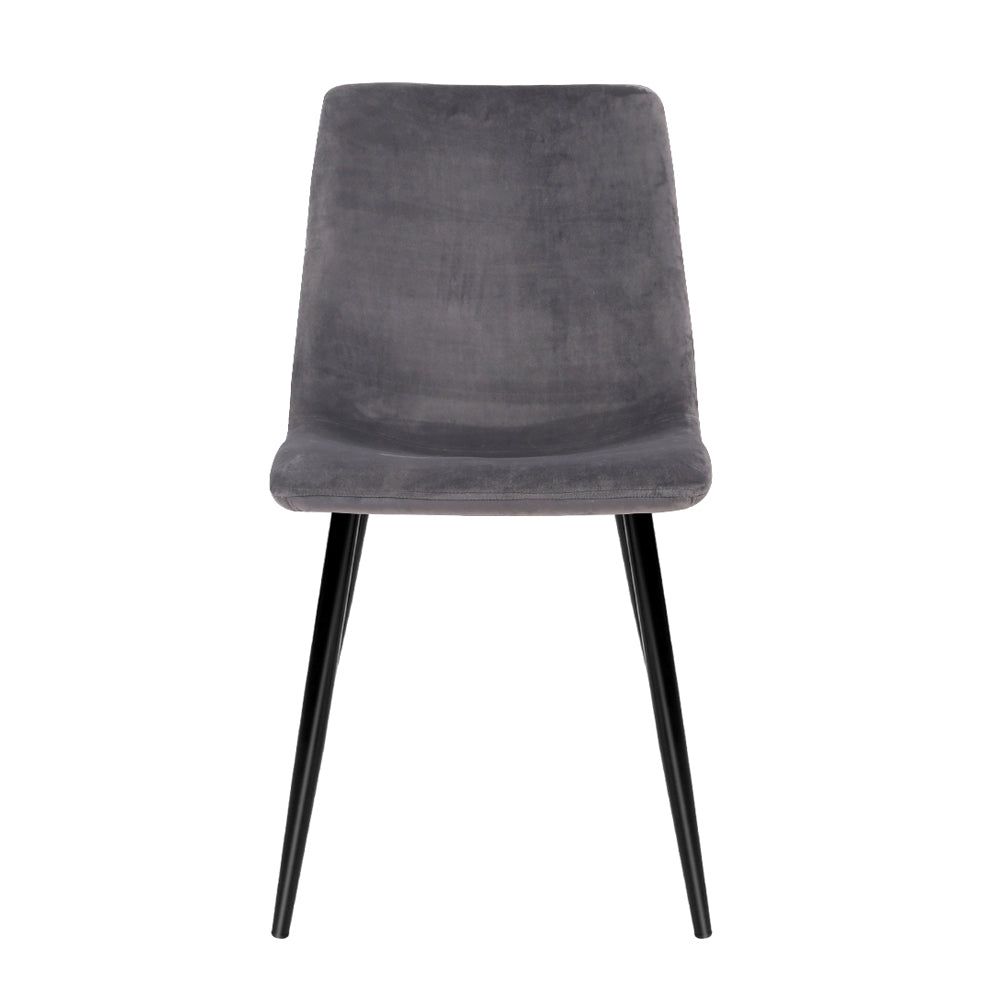 Modern Dining Chairs Set of 4 - Mid Century Style Wooden Kitchen Chairs with Upholstered Seats - Perfect for Dining Room, Kitchen, Breakfast Nook & Home Decor