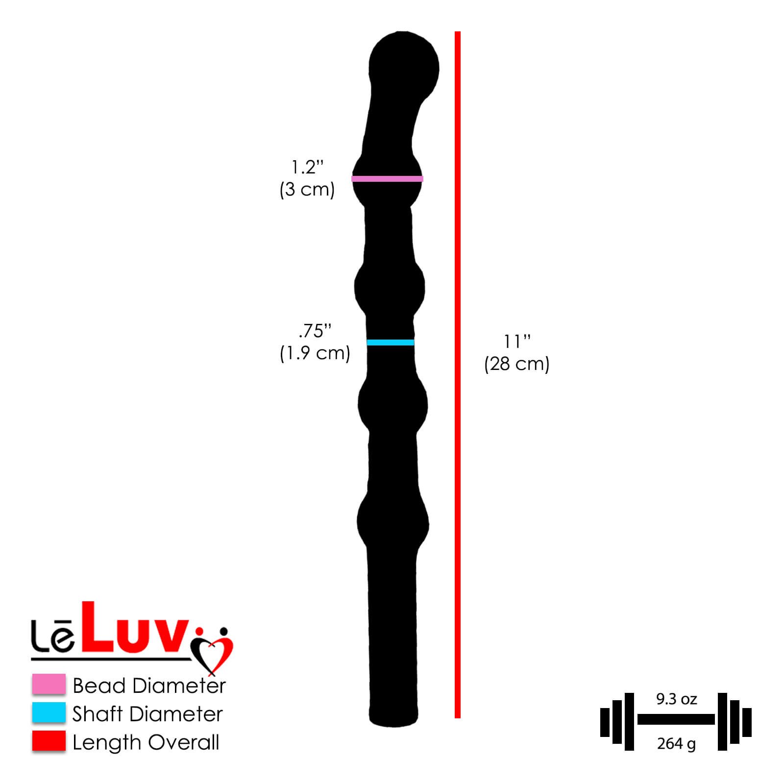 Premium LELUV Deluxe Glass Dildo & Butt Plug Set - 5 Piece BDSM Sex Toy Kit with Luxury Padded Storage Pouches (Pink) for Couples Play, Solo Exploration & Sensual Massage