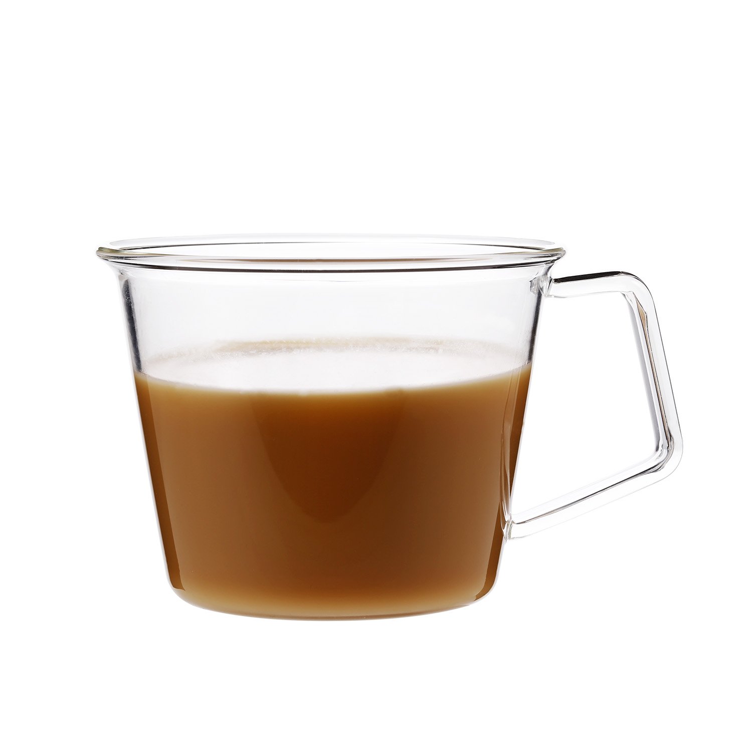 KINTO 8434 CAST Heat-Resistant Glass Coffee Cup - 6.8 fl oz (220 ml) - Microwave & Dishwasher Safe - Perfect for Espresso, Latte & Tea at Home or Office