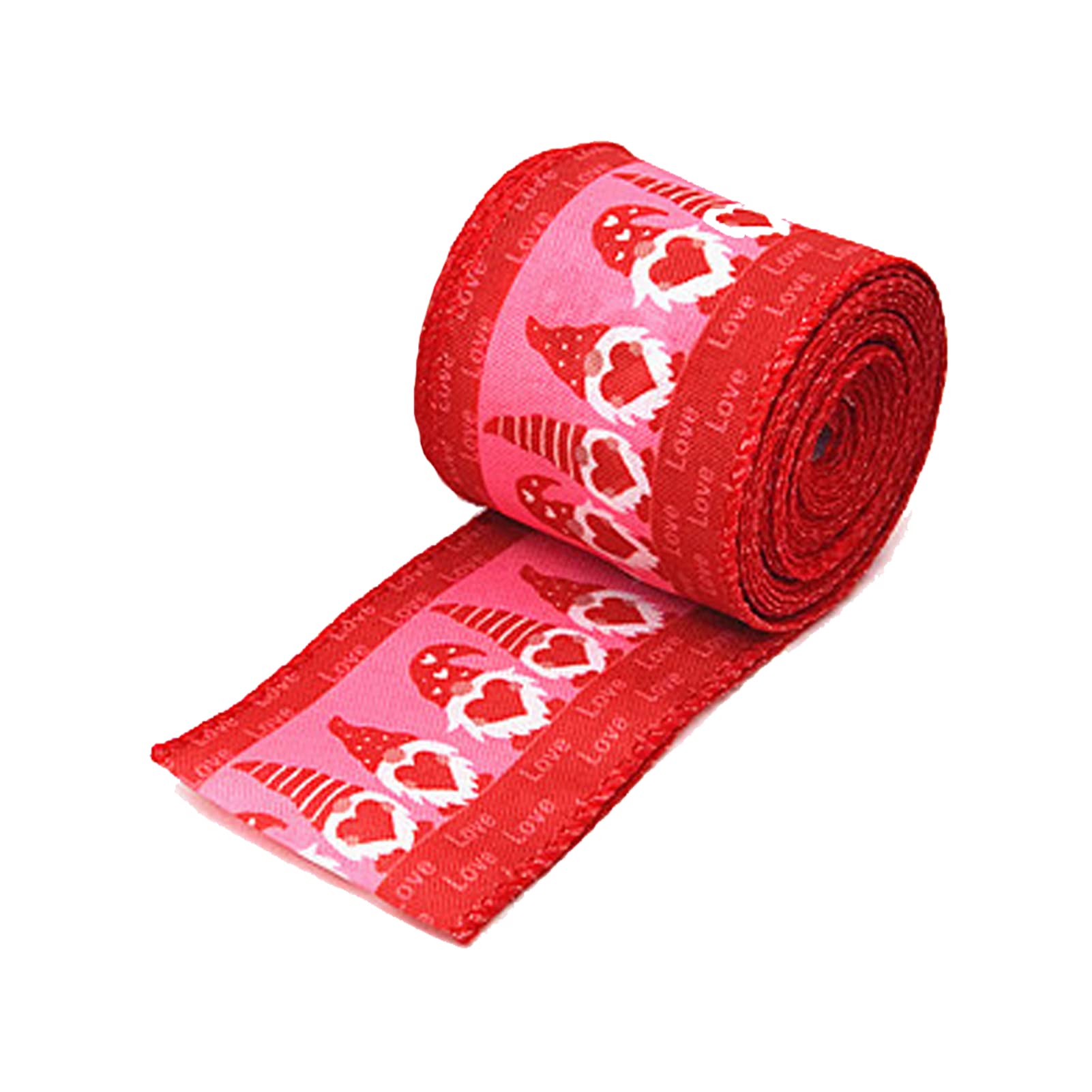 Valentine's Day Red Ribbon - 5 Yards Decorative Gift Wrapping Ribbon for Weddings, Bachelorette Parties & Romantic Decorations | Perfect for DIY Crafts, Present Wrapping & Holiday Decor
