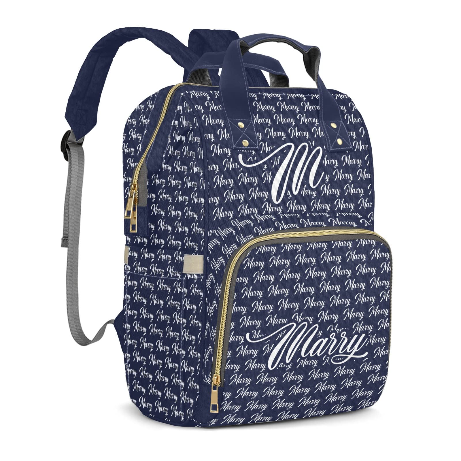 Custom Personalized Diaper Backpack - Large Capacity Waterproof Baby Bag for Boys & Girls with Name Embroidery | Fashionable Shoulder Bag for Moms | Perfect for Travel, Daycare & Everyday Use