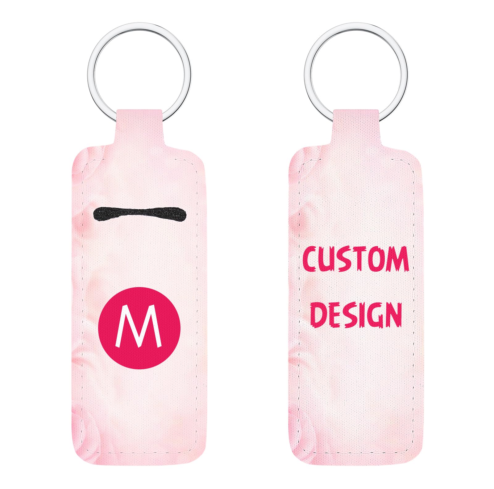 Customized Chapstick Holder Keychain - Personalized Lipstick Holder Keyring for Women, Ideal for Gym, Travel, and Everyday Essentials