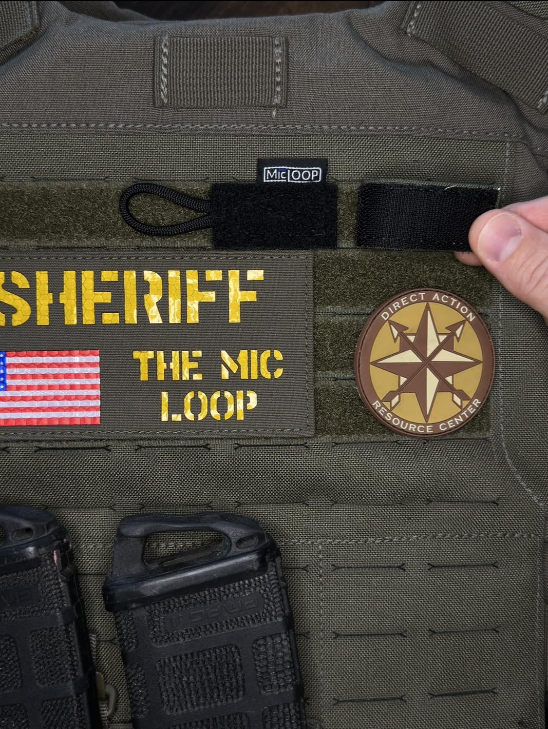 Secure & Portable Micro Radio Mic Clip for Police & Law Enforcement - Name Tape Size - Perfect for Patrol Duty, Public Safety & Field Operations