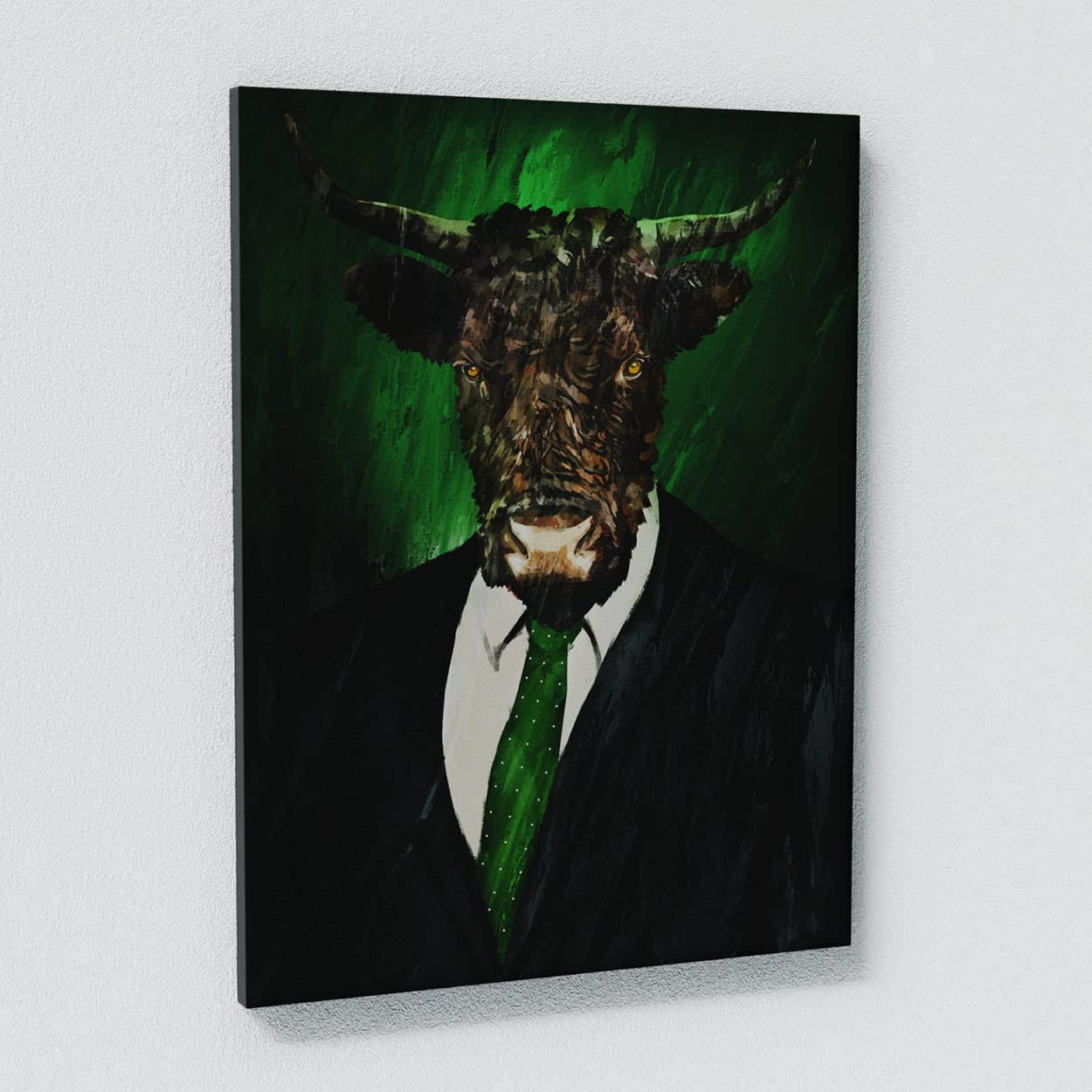Bull & Bear Wall Art Canvas Print - 30x40 Inches, 0.75