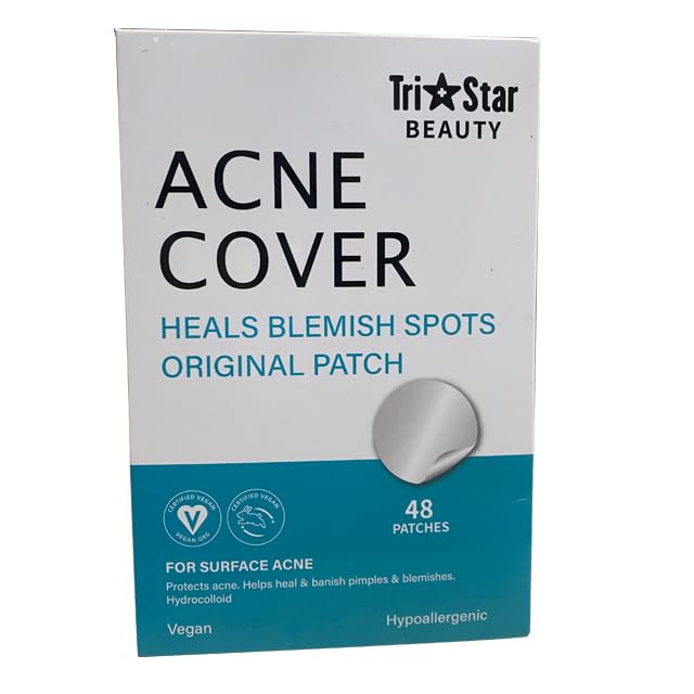 Tristar Beauty Magic Acne and Pimple Cover Patches - 48 Count Invisible Spot Treatment for Face, Blemishes & Breakouts | Perfect for Overnight Use, Travel & Daily Skincare Routine