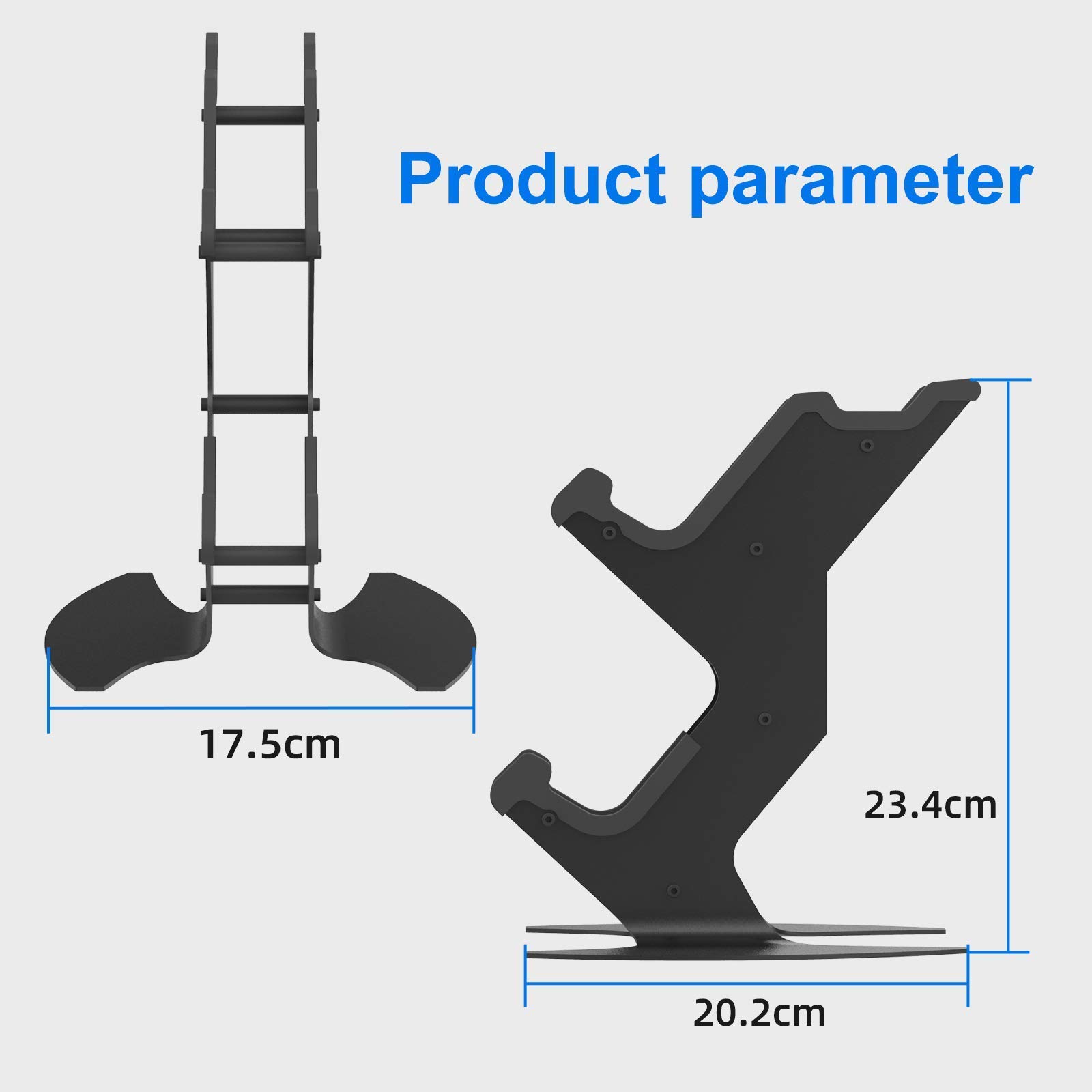Universal Gaming Controller Stand - Aluminum Metal Holder for PS5, PS4, Xbox Series X/S, Xbox One & Nintendo Switch | Headset Mount & Gamepad Organizer | Perfect for Gaming Setup & Desk Organization