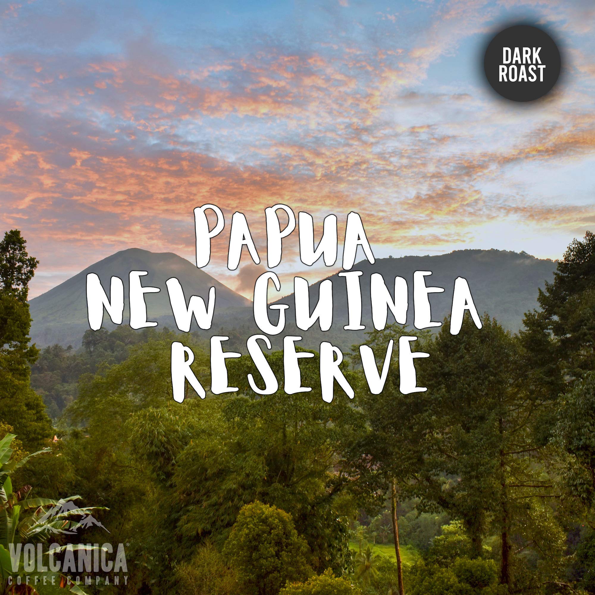 Premium Papua New Guinea Reserve Dark Roast Ground Coffee - Fair Trade Certified, Freshly Roasted 5lb Bag - Perfect for Home Brewing, Office Use & Gifts