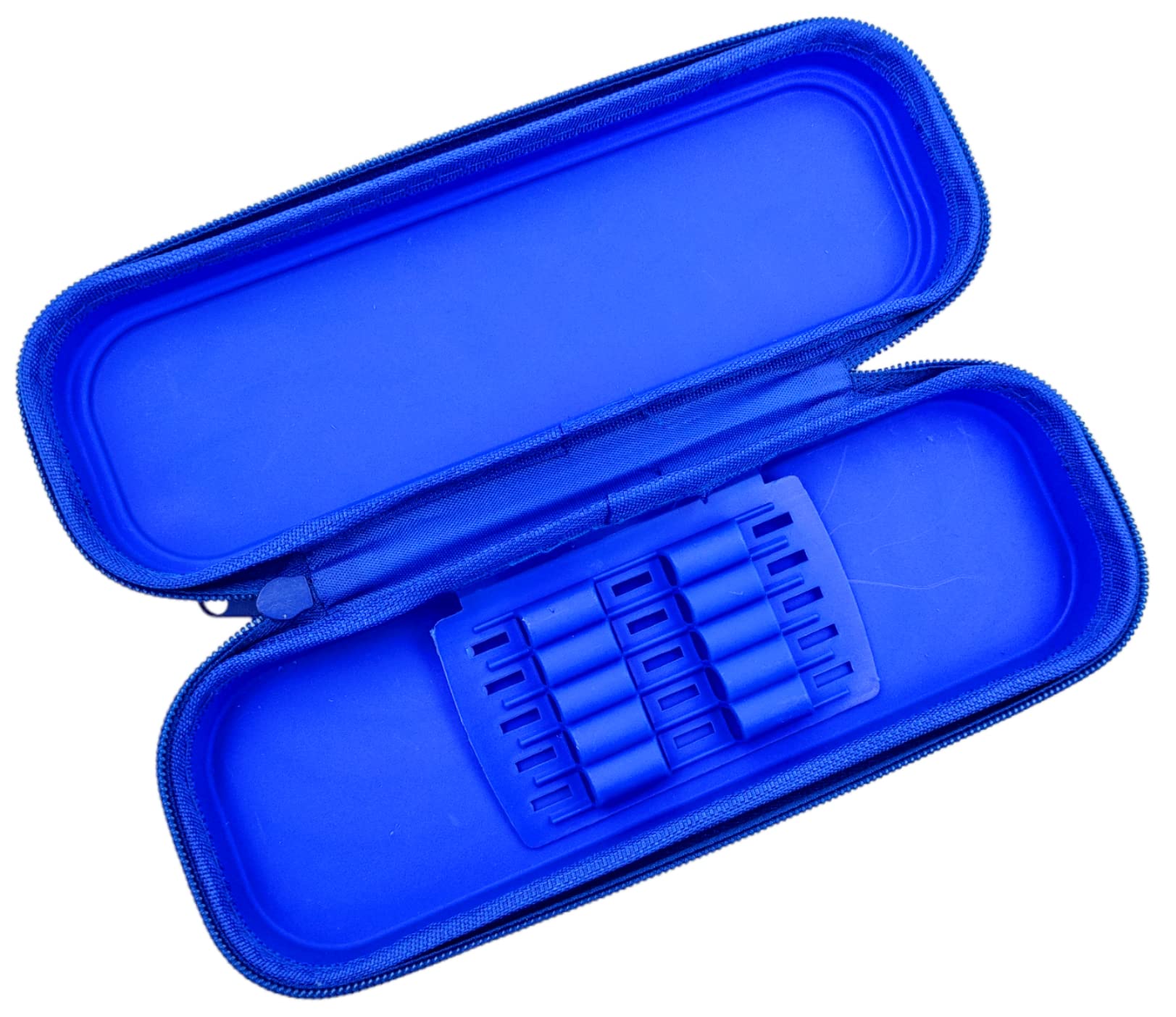 Johnnie Boy Captain America Pencil Box with Built-in Pencil Stand - Durable & Spacious Zippered Pencil Case for Boys (Dark Blue) - Perfect for School, Office & Travel Organization