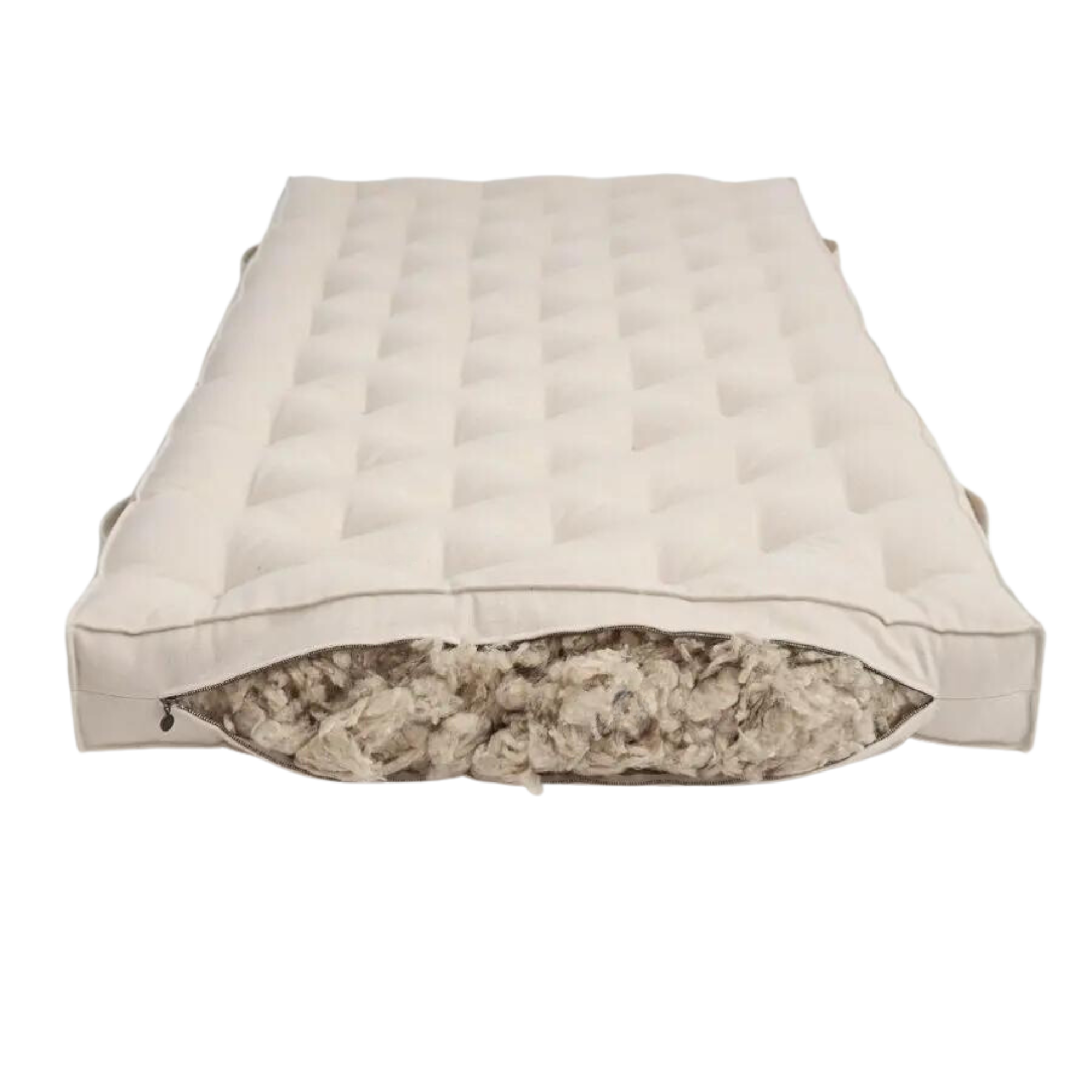 Organic Wool Filled Mattress - 100% Natural Hypoallergenic Bedding for Allergy Relief & Temperature Regulation | Perfect for Eco-Friendly Homes, Baby Nurseries & Luxury Bedrooms
