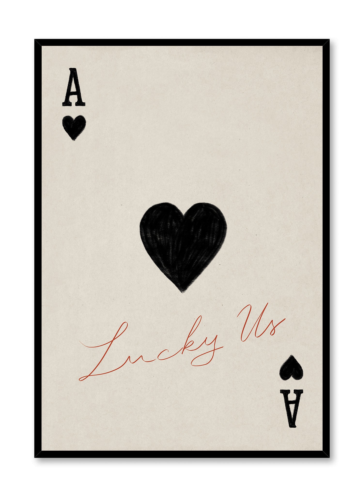 Lucky Us Poster - Inspirational Wall Art for Home & Office Decor - Perfect for Living Room, Bedroom, or Gift Giving