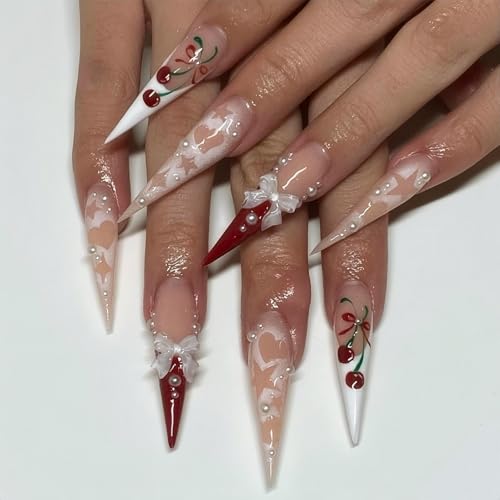 red white french pearls