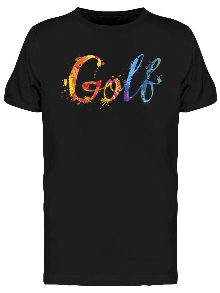 Smartprints Men's Golf Watercolor Style T-Shirt - Breathable & Stylish for Golfing, Casual Wear & Outdoor Activities