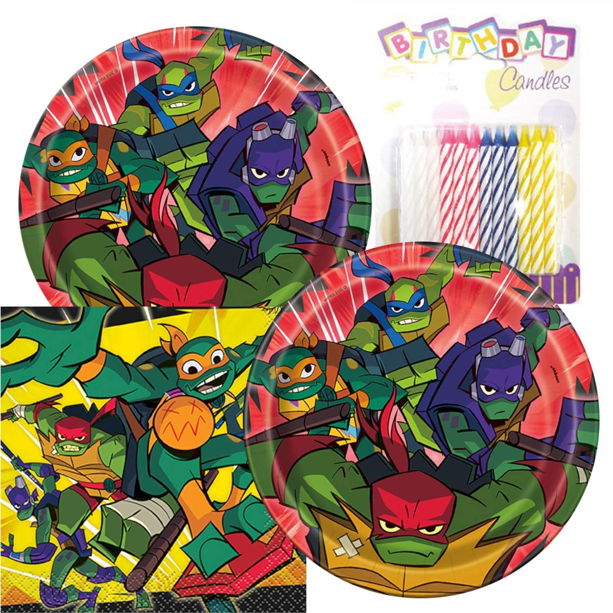 Teenage Mutant Ninja Turtles Birthday Party Supplies Set - 16 Count 7