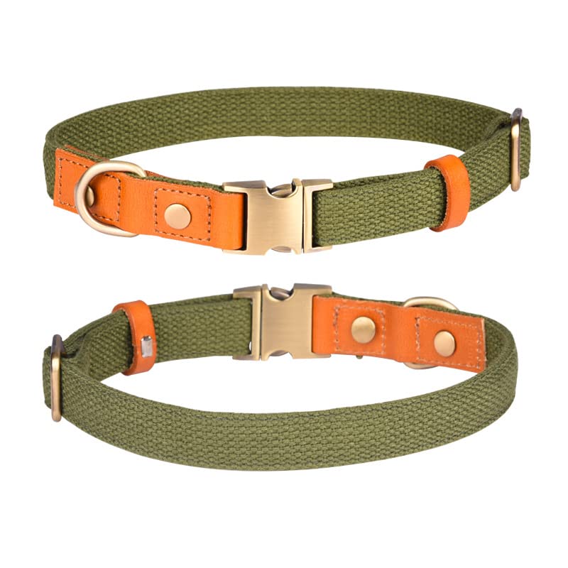 Durable Adjustable Metal Buckle Dog Collar - Soft Comfortable Puppy Collar for Small Medium Large Dogs - Perfect for Daily Walks, Training & Outdoor Adventures