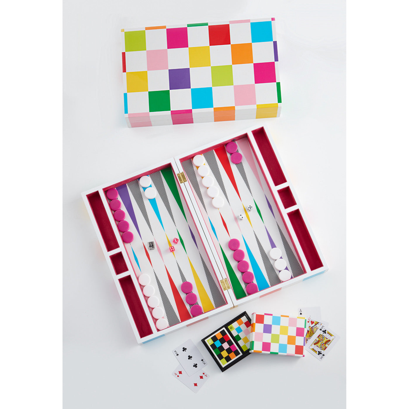 Checkerboard Lacquer Playing Cards - Premium Quality Poker Cards for Magic Tricks, Card Games, and Collectibles - Perfect for Parties, Casino Nights, and Gifts