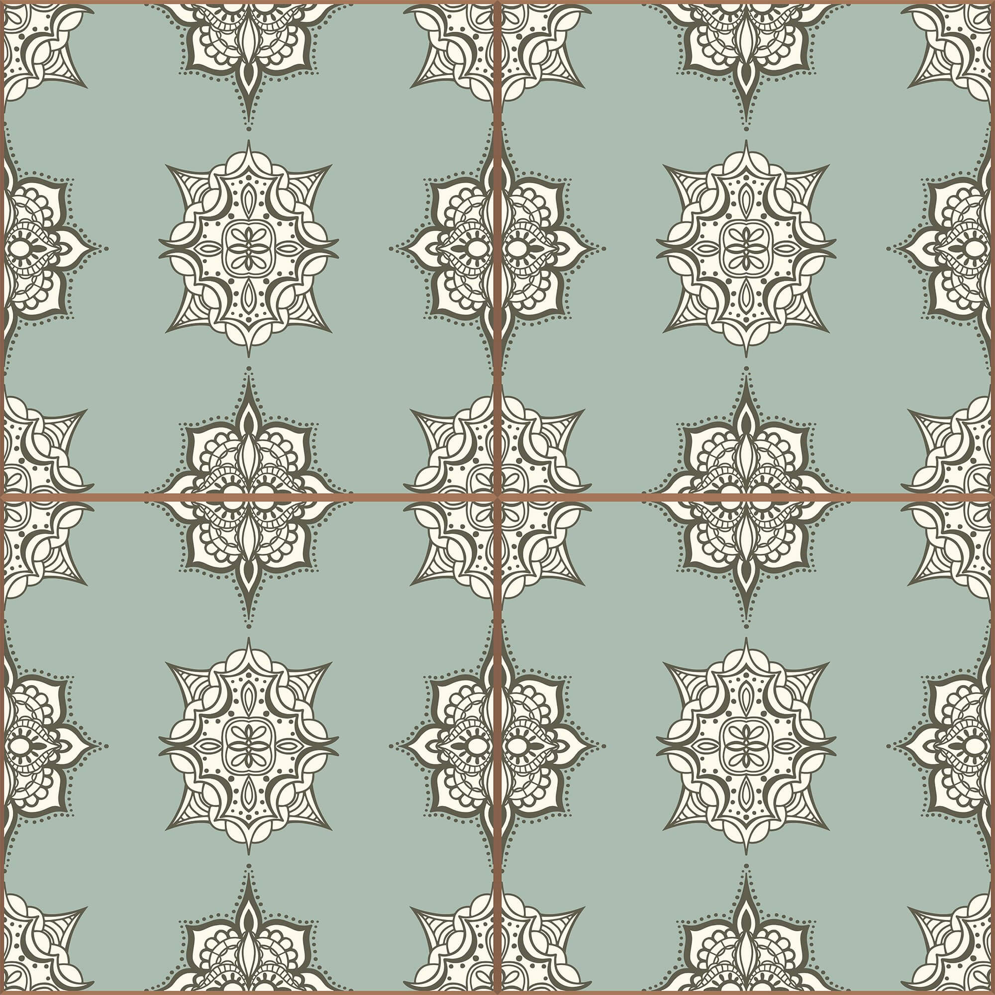 Grey and White Damask Peel and Stick Removable Wallpaper - Self-Adhesive Tile Pattern Wallpaper for Bedroom, Bathroom, Kitchen Backsplash and Home Decor