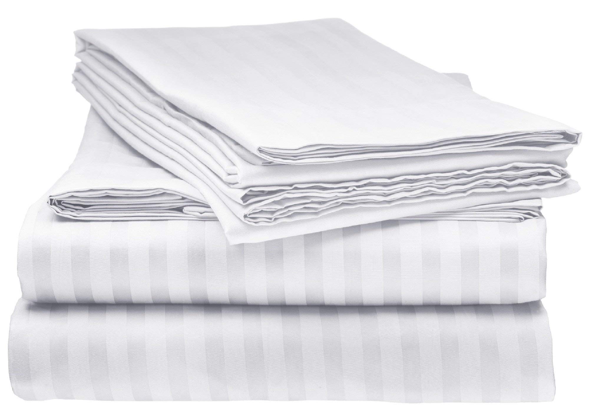Luxury 1000 Thread Count 4-Piece Queen Bed Sheet Set - 100% Egyptian Cotton, 15