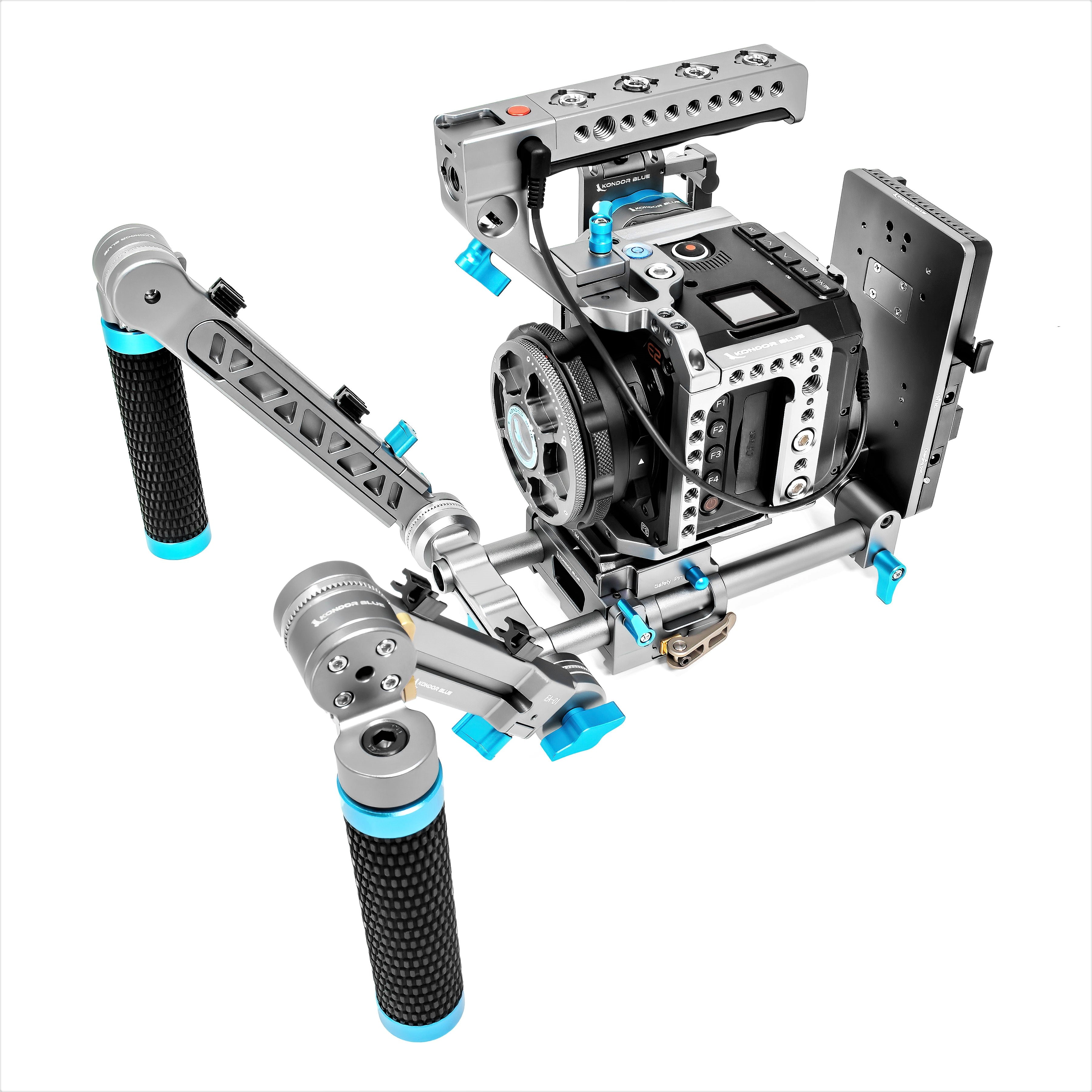 Kondor Blue Z Cam E2 Flagship Ultimate Rig (M4/S6/F6/F8) - Space Gray | Professional Camera Rig for Filmmaking & Videography | Perfect for Studio, Documentary & Outdoor Shooting