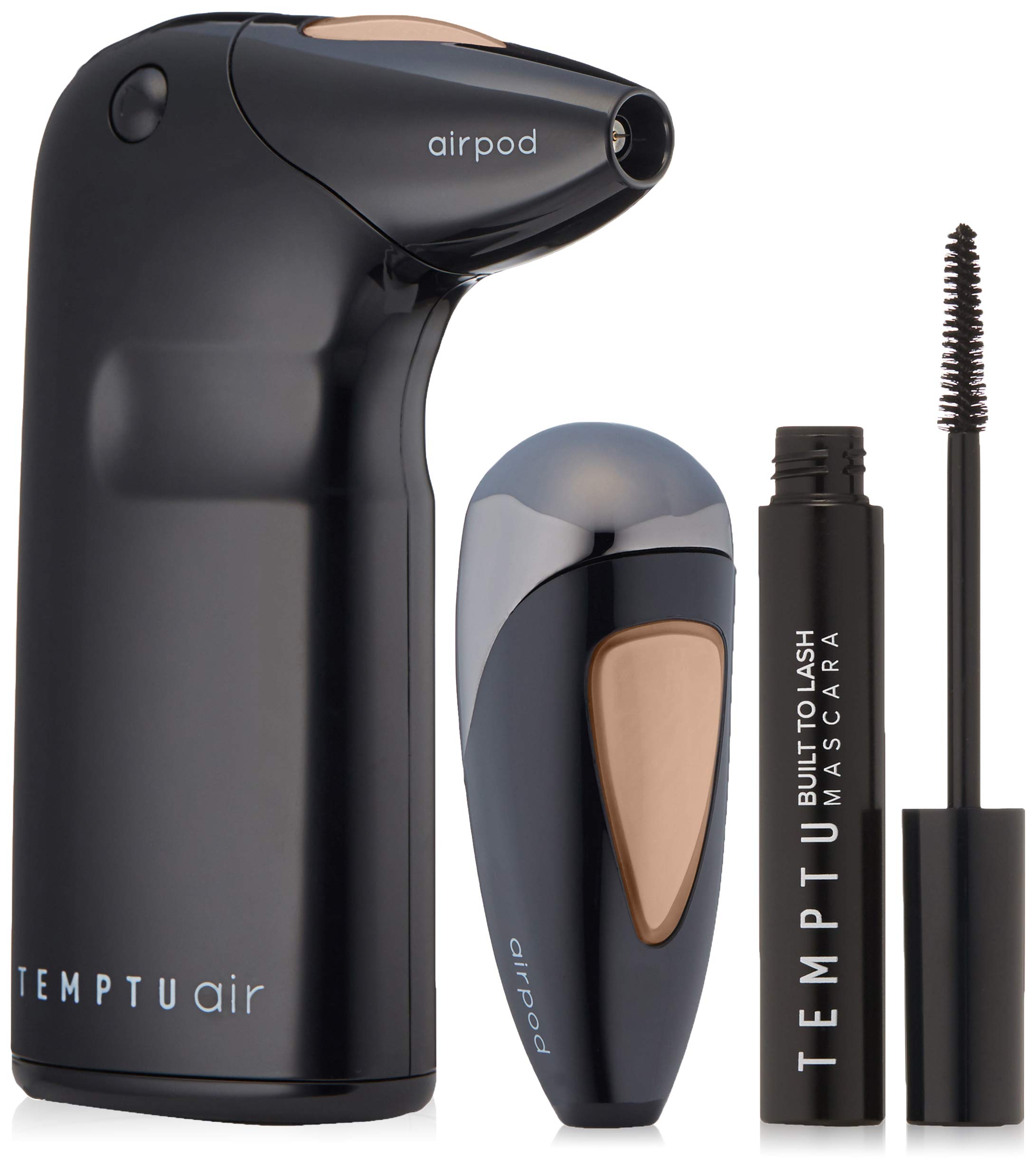 Temptu Air Modern Glam Holiday Set - Airbrush Makeup Kit with Foundation Pod & Mascara | Long-Lasting, Buildable Coverage | Multiple Shades for All Skin Tones | Perfect for Home Use, Special Occasions & Holiday Makeup Looks