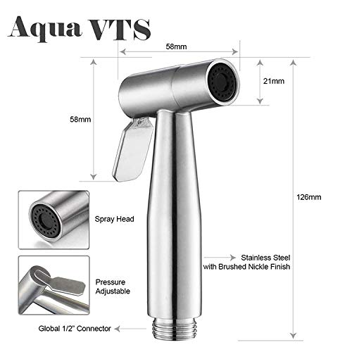 Portable Bidet Sprayer for Toilet - Shattaf with T-Adapter for Easy Installation | Perfect for Bathroom Hygiene, Travel & Postpartum Care