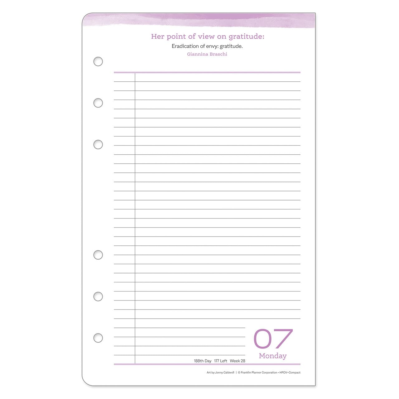 FranklinCovey Compact Two-Page Per Day Ring-Bound Planner (July 2025 - June 2026) - Women's Daily Organizer with Her Point of View Design - Perfect for Work, School & Personal Goal Tracking