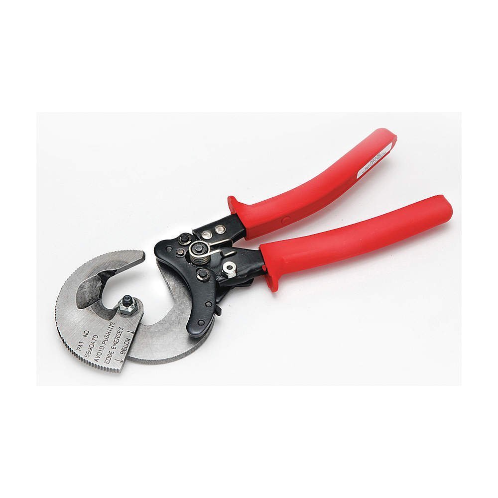 10 Inch Ratchet Cable Cutter - Heavy Duty Center Cut Wire Cutting Tool for Electrical Work, Automotive Repair & DIY Projects