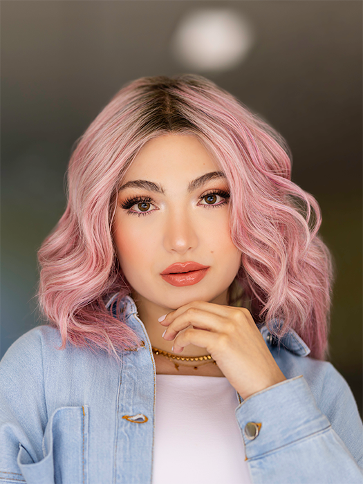 Premium Synthetic Lace Front Wig with Mono Top for Women - Natural Looking Straight Hair for Daily Wear, Cosplay & Special Occasions
