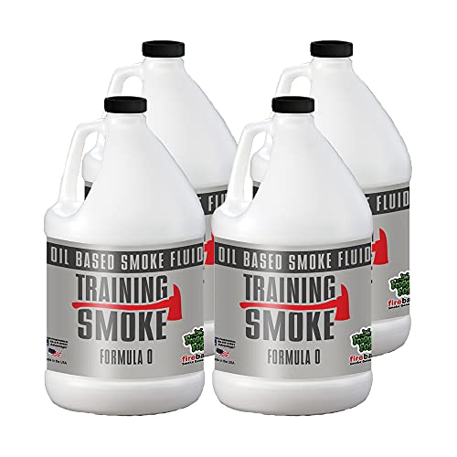 Firebase Machine Smoke Fluid - 4 Gallons Oil-Based Training Smoke Generator Fluid for Firefighter Drills & Safety Exercises | Perfect for Fire Simulation, Emergency Training & Stage Effects