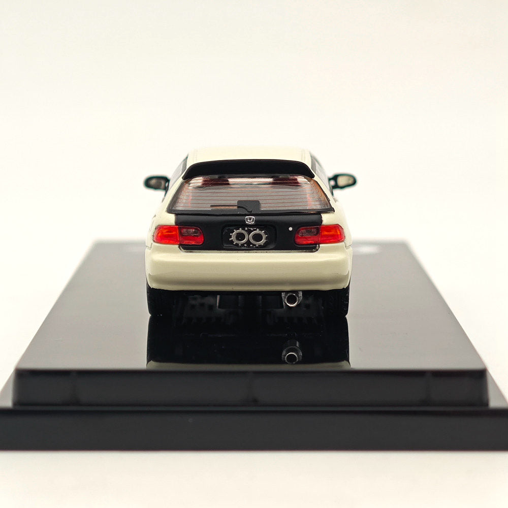 1/64 Honda CIVIC EG6 JDM Style Custom Diecast Model Car with Engine Display - White HJ642017AW - Collectible Diecast Vehicle for Car Enthusiasts & Hobbyists (Perfect for Display, Gifts, and Model Car Collections) Ships from USA
