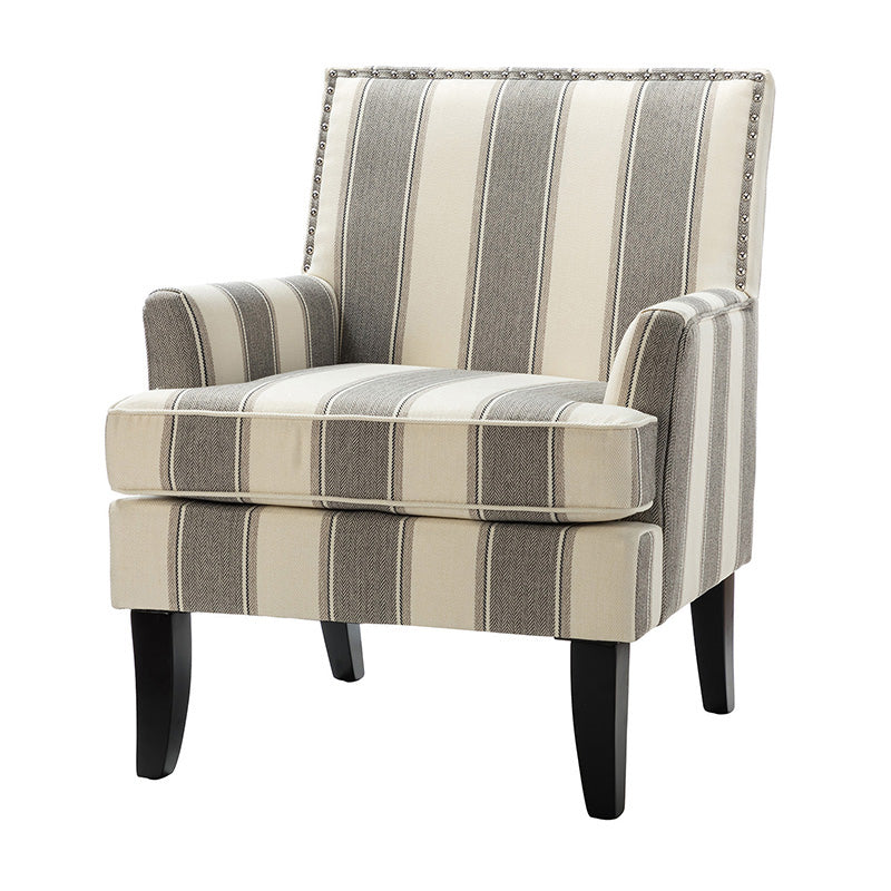 Bradley Armchair - Modern Accent Chair for Living Room, Bedroom & Office - Comfortable Upholstered Lounge Chair with Sturdy Wooden Legs - Perfect for Relaxing, Reading & Decorating Your Home