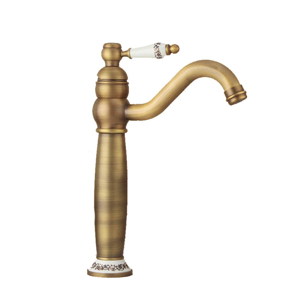 Premium Brass Kitchen Sink Faucet - Modern Pull-Down Sprayer with High Arc Spout, Oil-Rubbed Bronze Finish for Farmhouse & Contemporary Kitchens - Perfect for Cooking, Washing Dishes & Food Prep