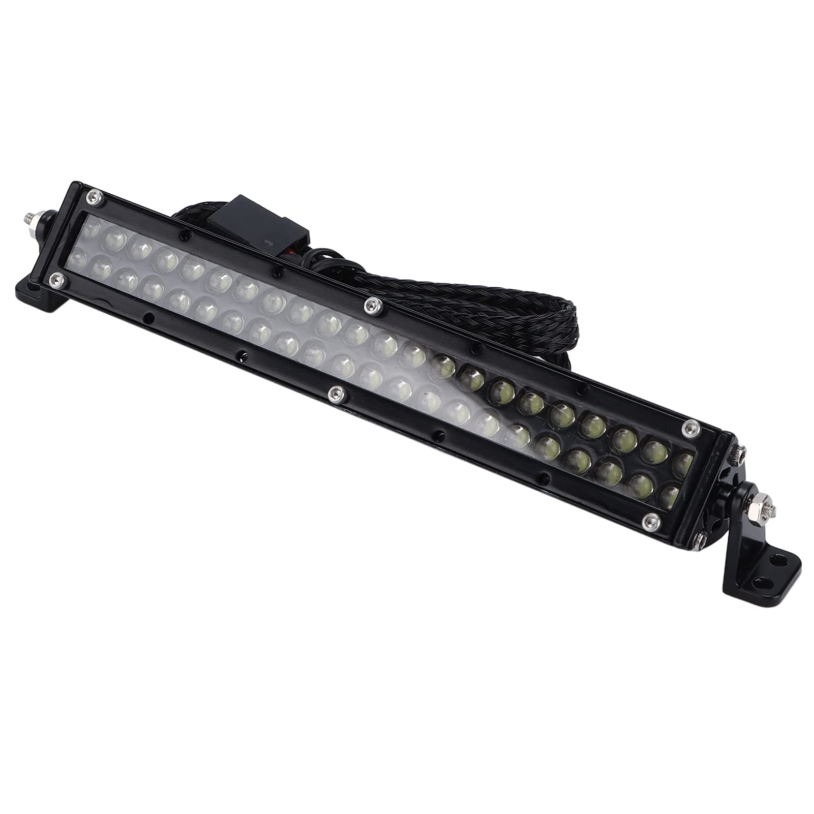 1/10 Scale RC Car LED Light Bar with Remote Control - Waterproof Roof Light for AXIAL SCX10 90046 RC Crawler - Off-Road Night Driving Accessories for Model Cars & Trucks (Perfect for Trail Adventures & Nighttime Racing)
