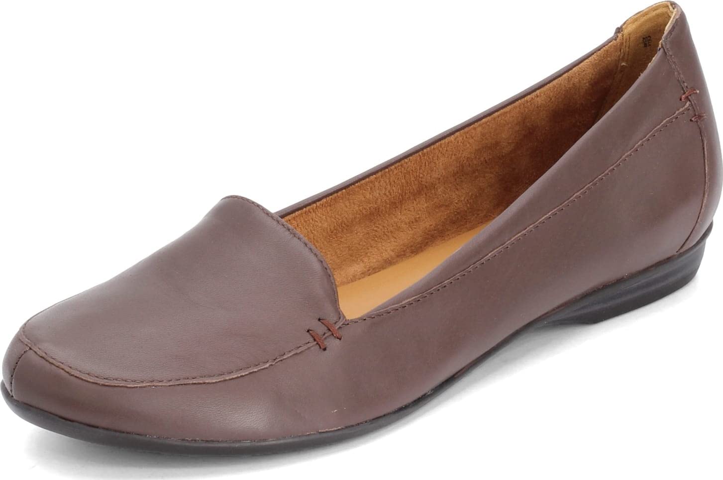 Naturalizer Women's Saban Slip-On Leather Flats - Comfortable & Stylish Casual Shoes for Work, Travel & Everyday Wear