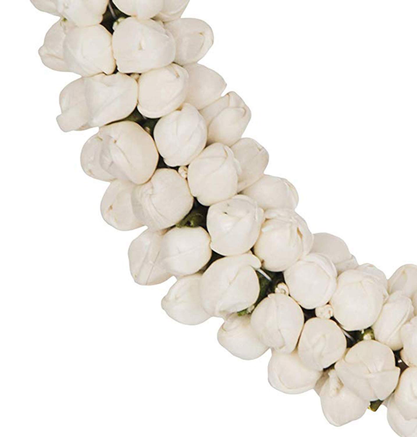 DEXO White Jasmine Flower Hair Accessories - Elegant Mogra Gajra Hair Clip for Women & Girls (Pack of 1) | Perfect for Weddings, Parties & Special Occasions