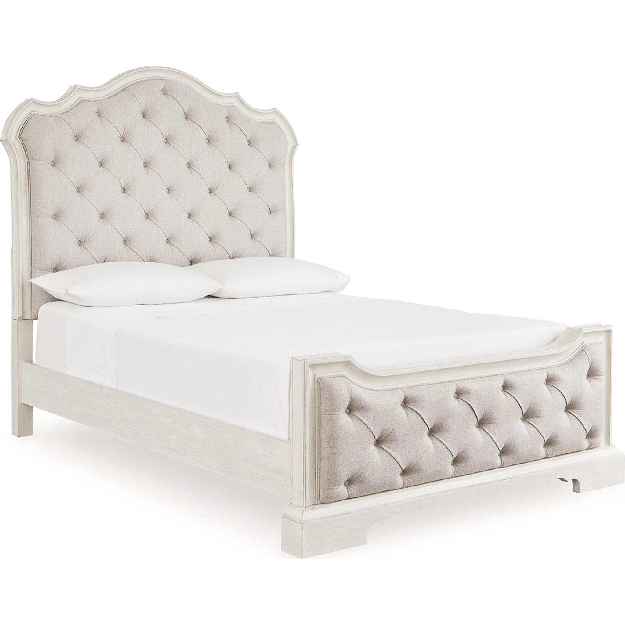 Arlendyne 6-Piece Queen Size Bedroom Furniture Set - Modern Panel Bed Frame with Nightstands, Dresser and Mirror | Perfect for Master Bedroom or Guest Room Decor