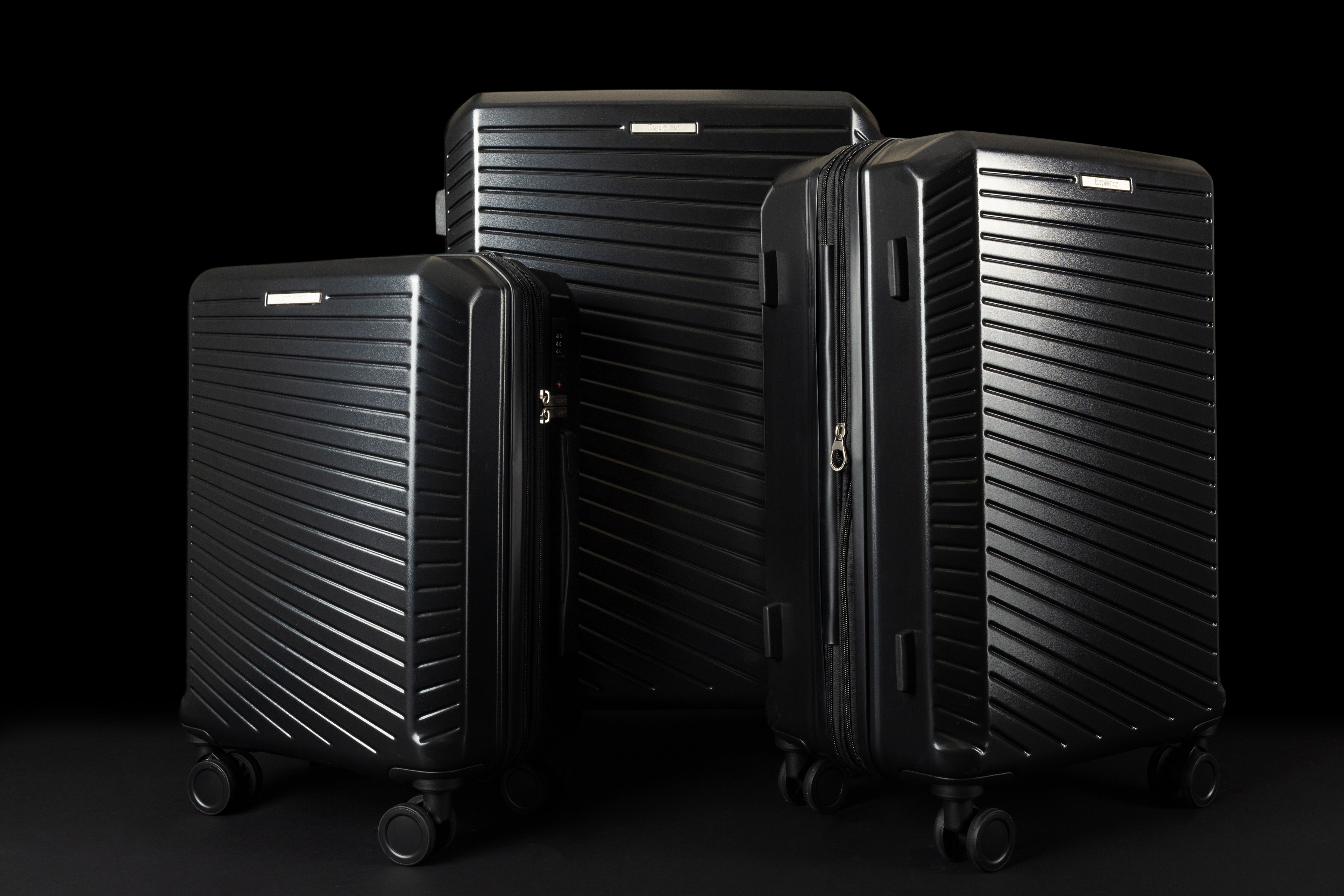 Explorer Passport Anti-Theft Expandable 3-Piece Luggage Set - Lightweight Carry-On Suitcase with TSA Lock for Travel, Business Trips & Vacations