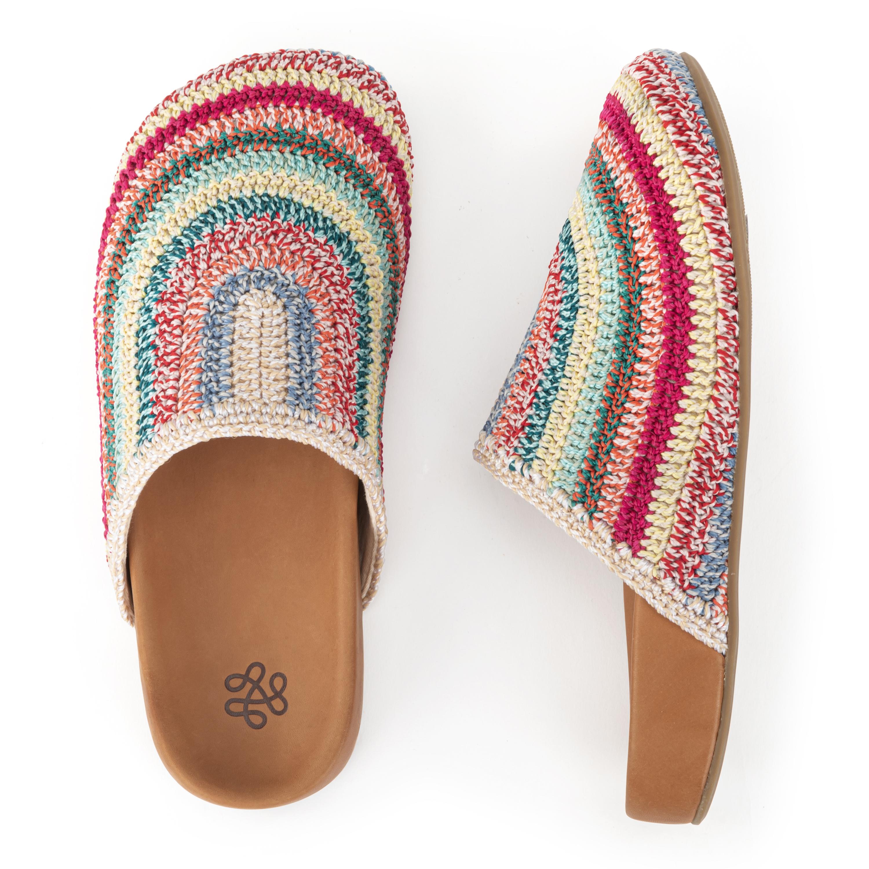 Bolinas Crochet Clogs for Women - Comfortable Handmade Summer Slide Sandals with Arch Support - Perfect for Beach, Pool, and Casual Outings