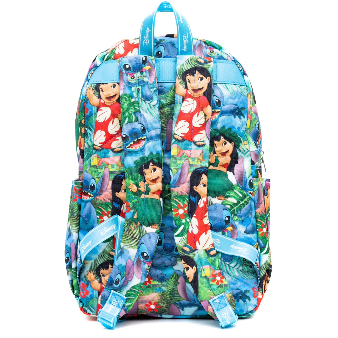 Lilo and Stitch 17 Inch Large Backpack for School, Travel, and Disney Fans - Durable Kids and Adults Bookbag with Adjustable Straps
