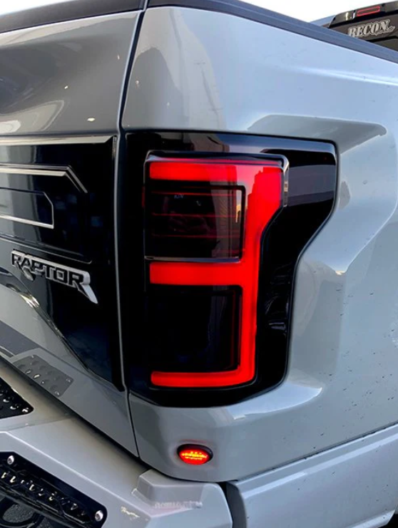 Ford F150 2015-2017 LED Tail Lights - Dark Red Smoked OLED Replacement (OEM Fit) - Upgrade for Night Driving & Enhanced Style