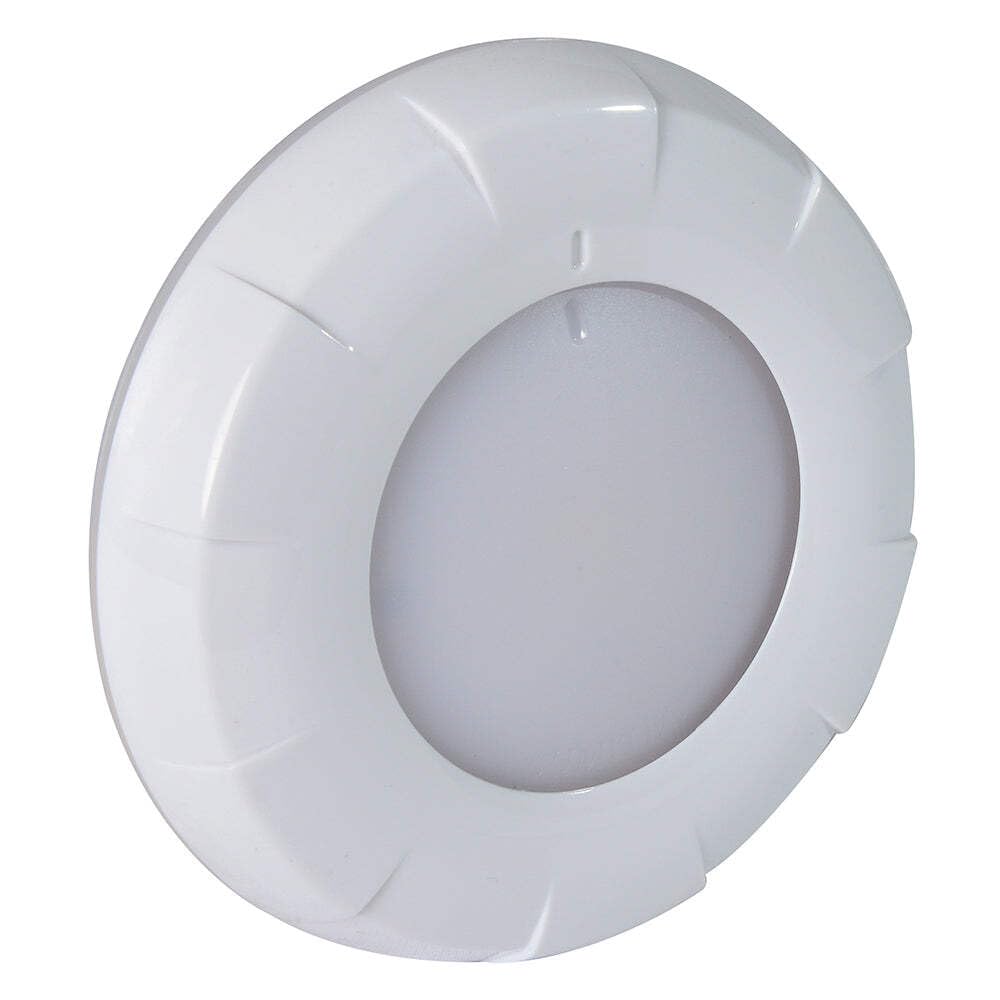 Lumitec Aurora White/Red Dimmable Dome Light 101076 - Marine Boat LED Lighting for Cabin, Deck & Cockpit - Waterproof & Adjustable Brightness