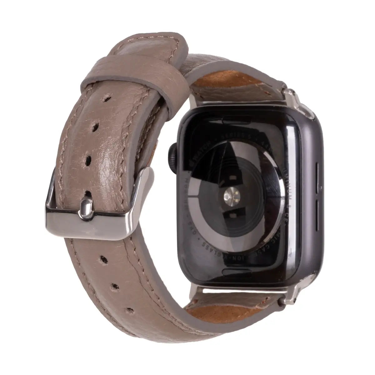 Premium Genuine Mink Leather Apple Watch Band - Soft Luxury Strap for Apple Watch Series 9/8/7/6/SE/5/4/3 - Perfect for Business, Formal Events & Everyday Wear