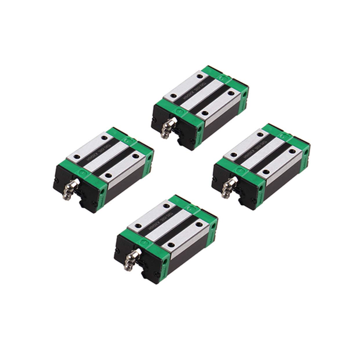HGR20 1500mm Linear Guide Rail Kit (2PCS) with HGH20CA Carriage (4PCS) - Includes Wrench, Plastic Dust Caps & Screws for CNC Routers, Lathes, Mills & 3D Printers | Perfect for DIY CNC Machine Building & Precision Motion Control Projects