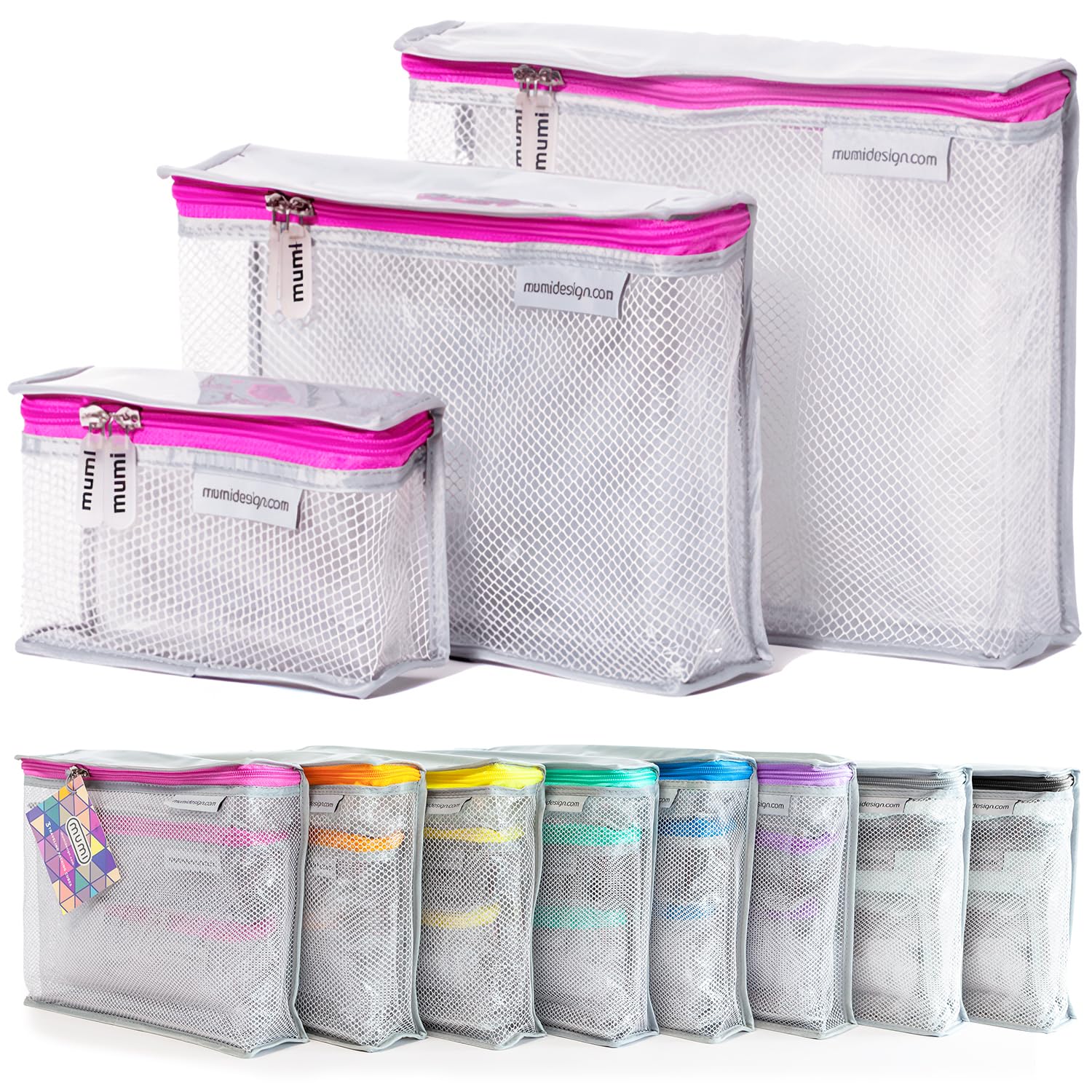 Waterproof Travel Toiletry Bag Set - 3 Pack Cosmetic Organizer for Men & Women | Portable Makeup & Shaving Kit | TSA Approved Carry-On Essentials for Vacation, Gym & Business Trips