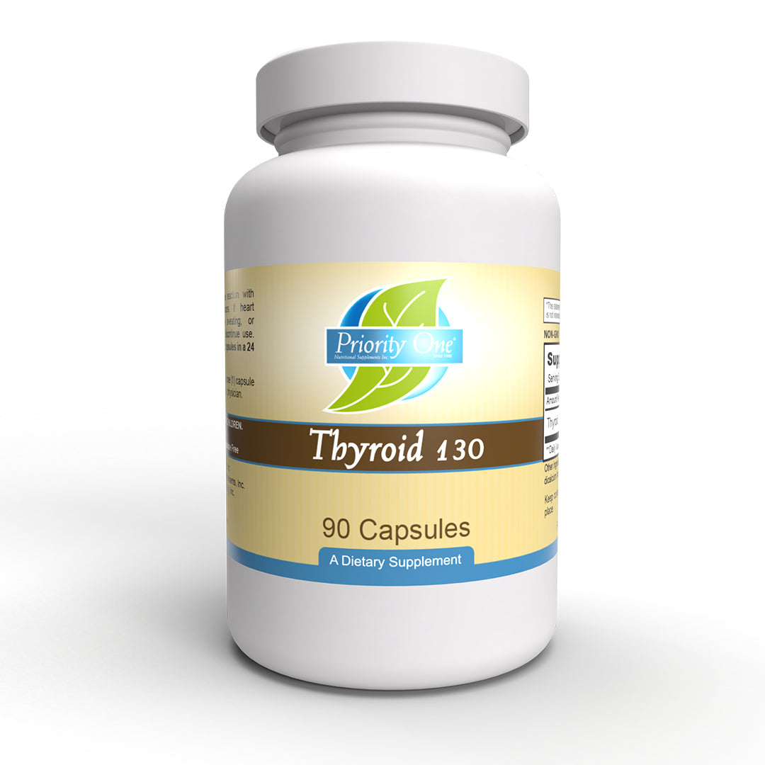 Thyroid Glandular Support Supplement 32.5mg, 65mg, 130mg - Natural Thyroid Health Support for Energy & Metabolism - Perfect for Thyroid Wellness & Hormone Balance