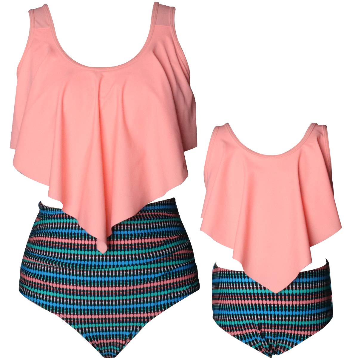 Stylish Uhnice Two-Piece Bikini Set for Women & Girls - Trendy Mother-Daughter Matching Swimwear | Perfect for Beach Vacations, Pool Parties & Summer Getaways