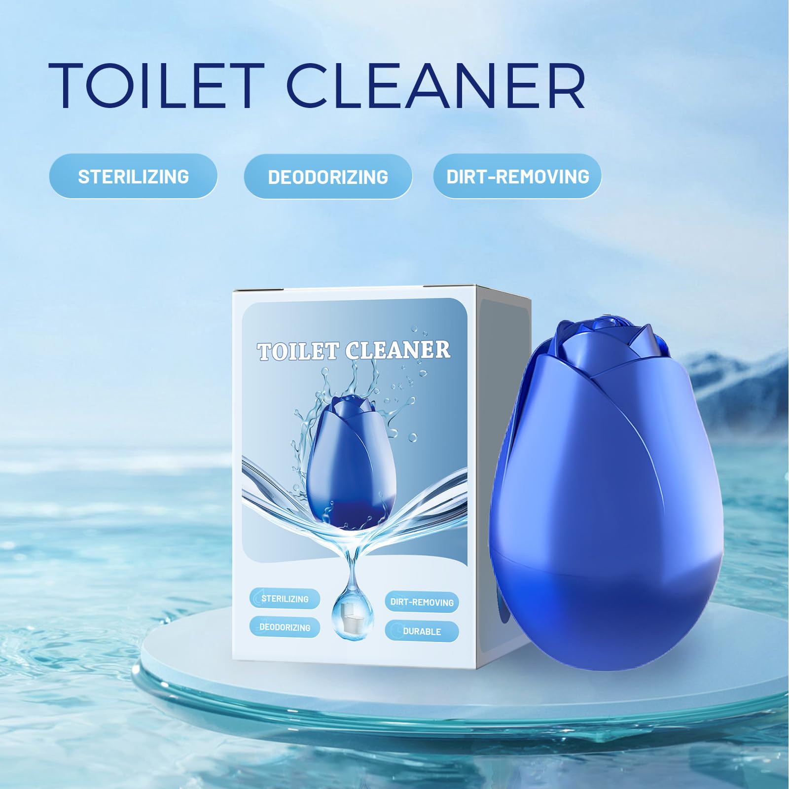 Nmbol Powerful Rose-Shaped Toilet Cleaner Tablets - Effervescent Bathroom Cleaning Tablets for Stubborn Stains | Toilet Bowl & Cup Cleaner | Quick-Dissolving for Sparkling Clean | Perfect for Home, Hotel & Office Restroom Maintenance
