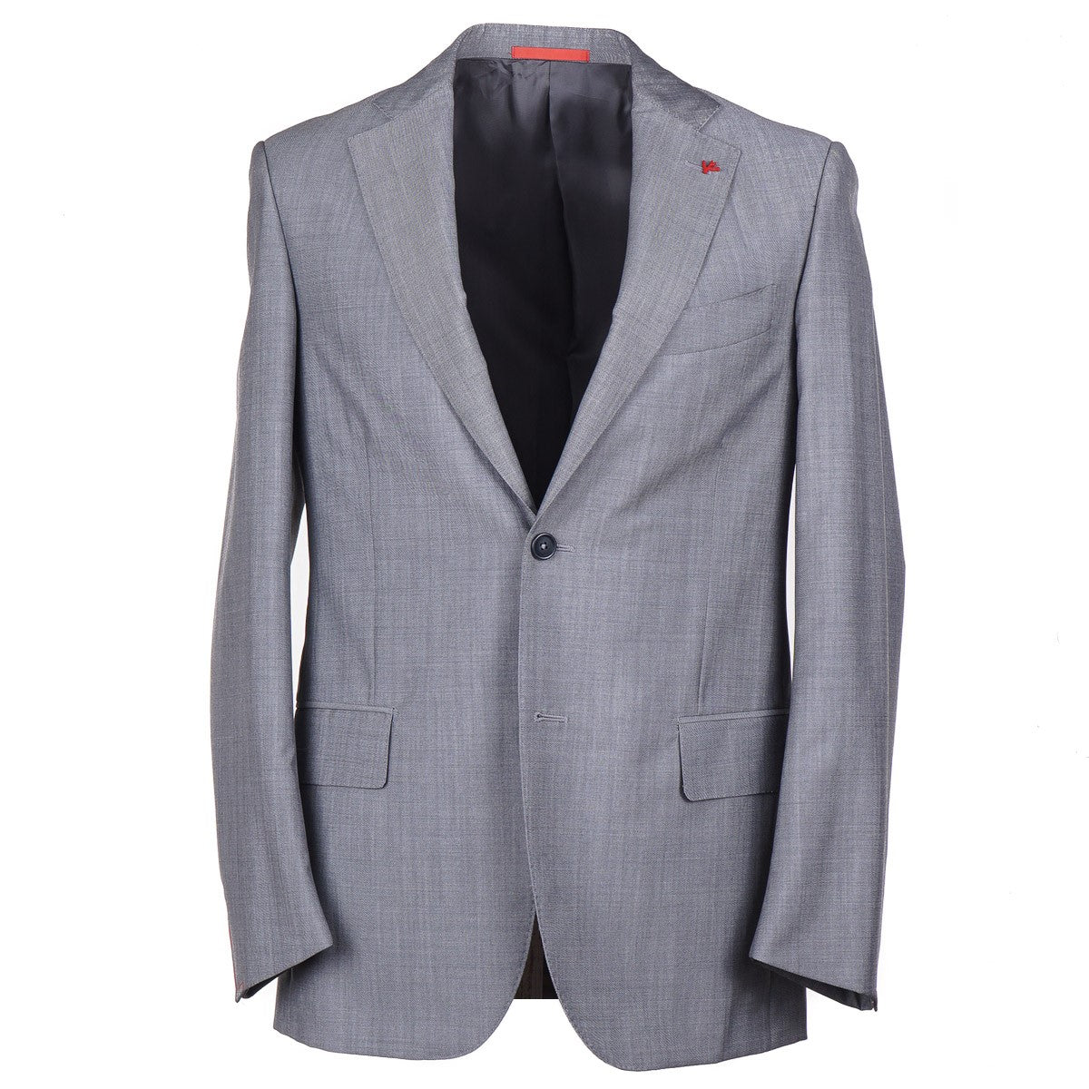 Isaia 'Sanita' Sharkskin Wool Suit for Men | Premium Italian Tailored Business Suit | Perfect for Weddings, Office & Formal Events