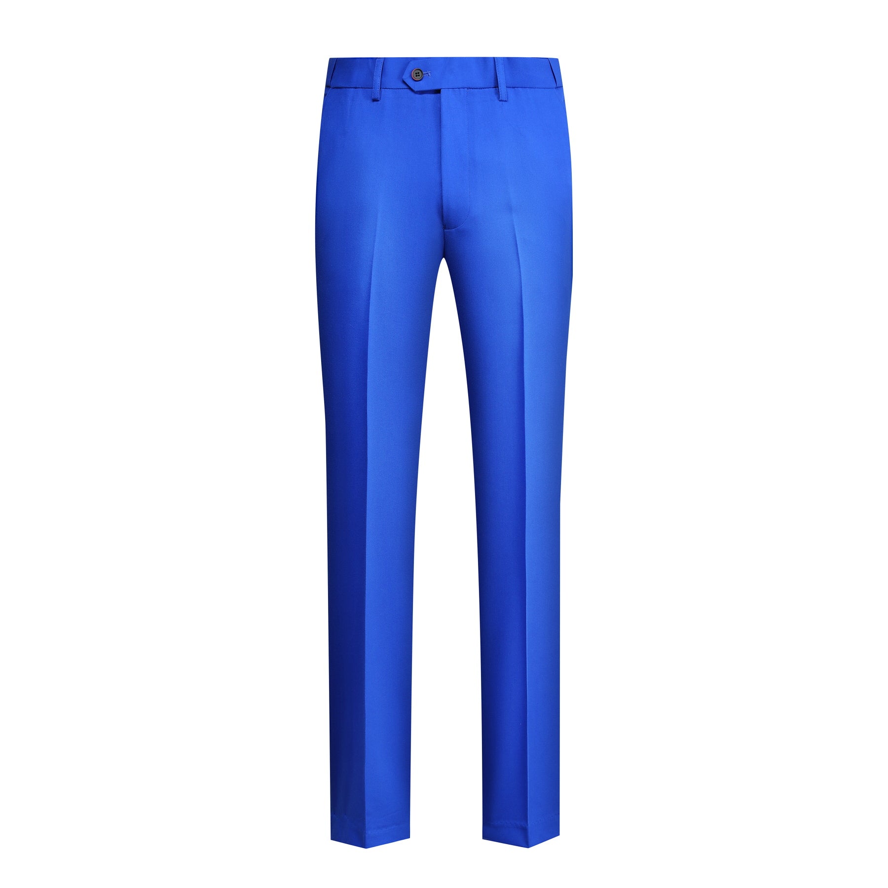 3 Piece Men's Solid 2 Button Suit Royal Blue - Formal Business Attire for Weddings, Office & Special Occasions