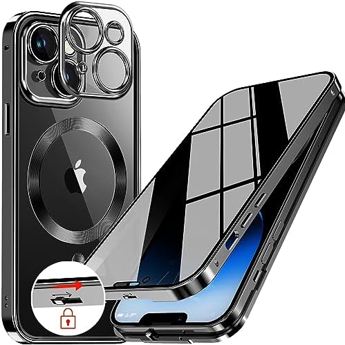 iPhone 15 Pro Max Case with 9H Tempered Glass Screen Protector - Shockproof Full Body Protection Cover in Blue | Perfect for Outdoor Activities, Travel & Daily Use
