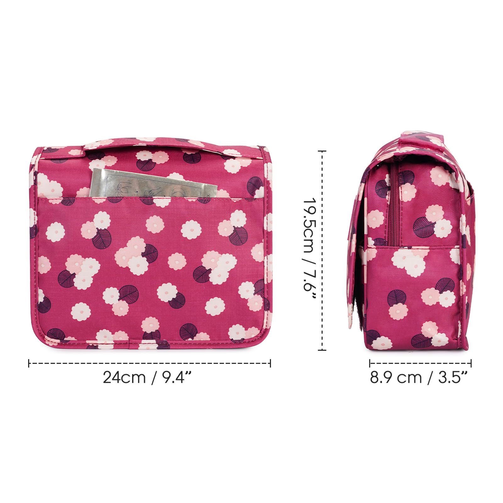 Waterproof Hanging Toiletry Bag for Travel - Cosmetic & Makeup Organizer for Women, Girls & Kids - Perfect for Camping, Gym & Airplane Trips